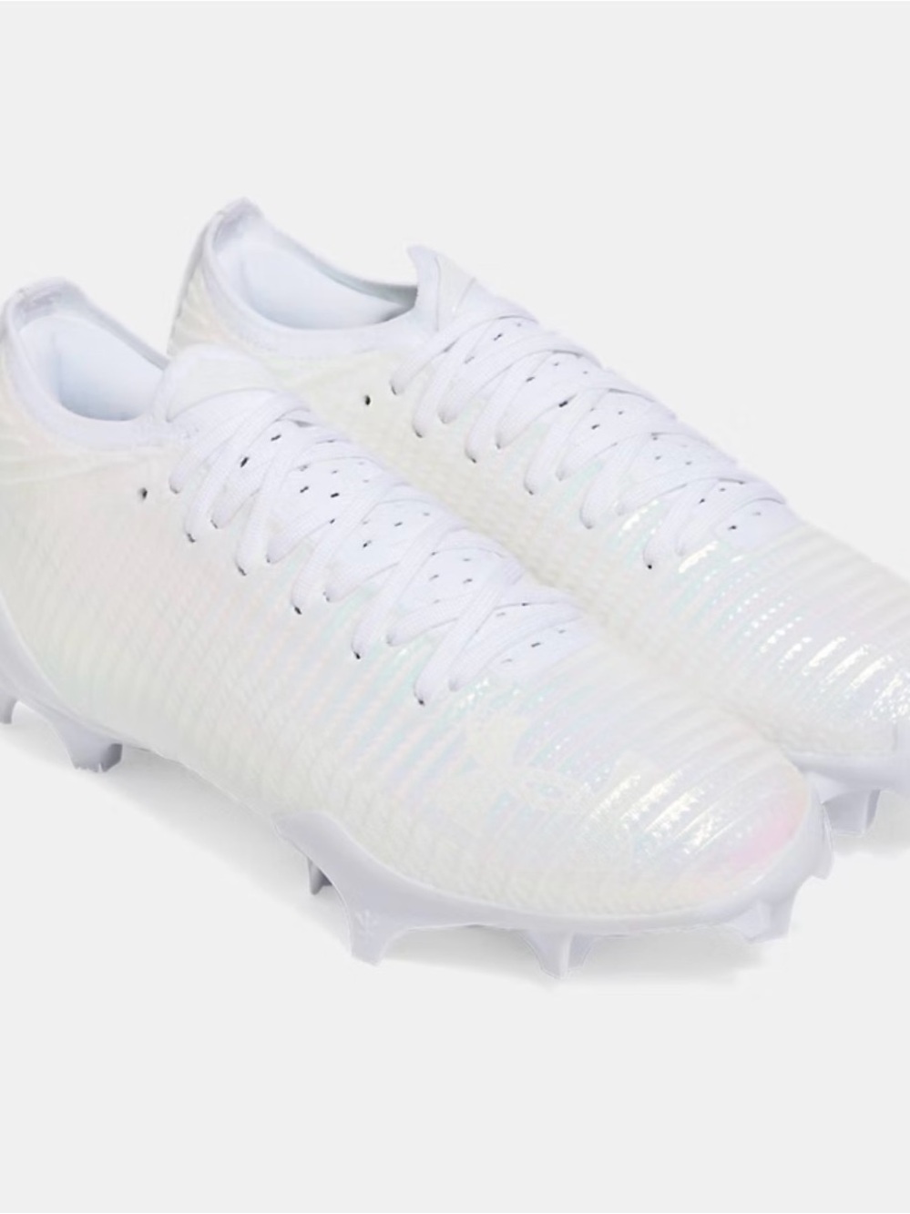 Under Armor UA Blur Pro football cleats Sz 8.5 NWOB White - Picture 12 of 14